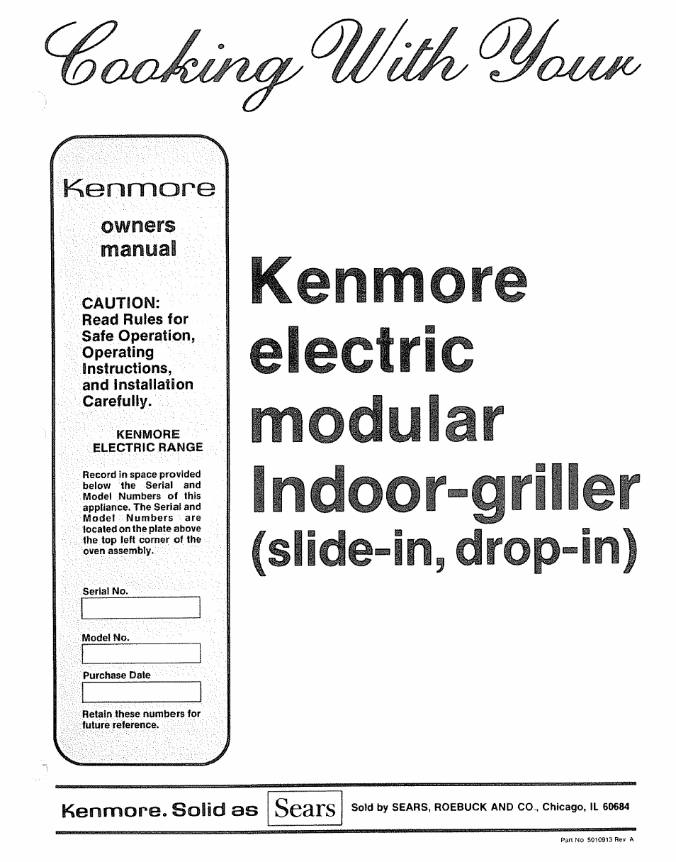 Kenmore Kitchen Grill User Manual | 32 pages