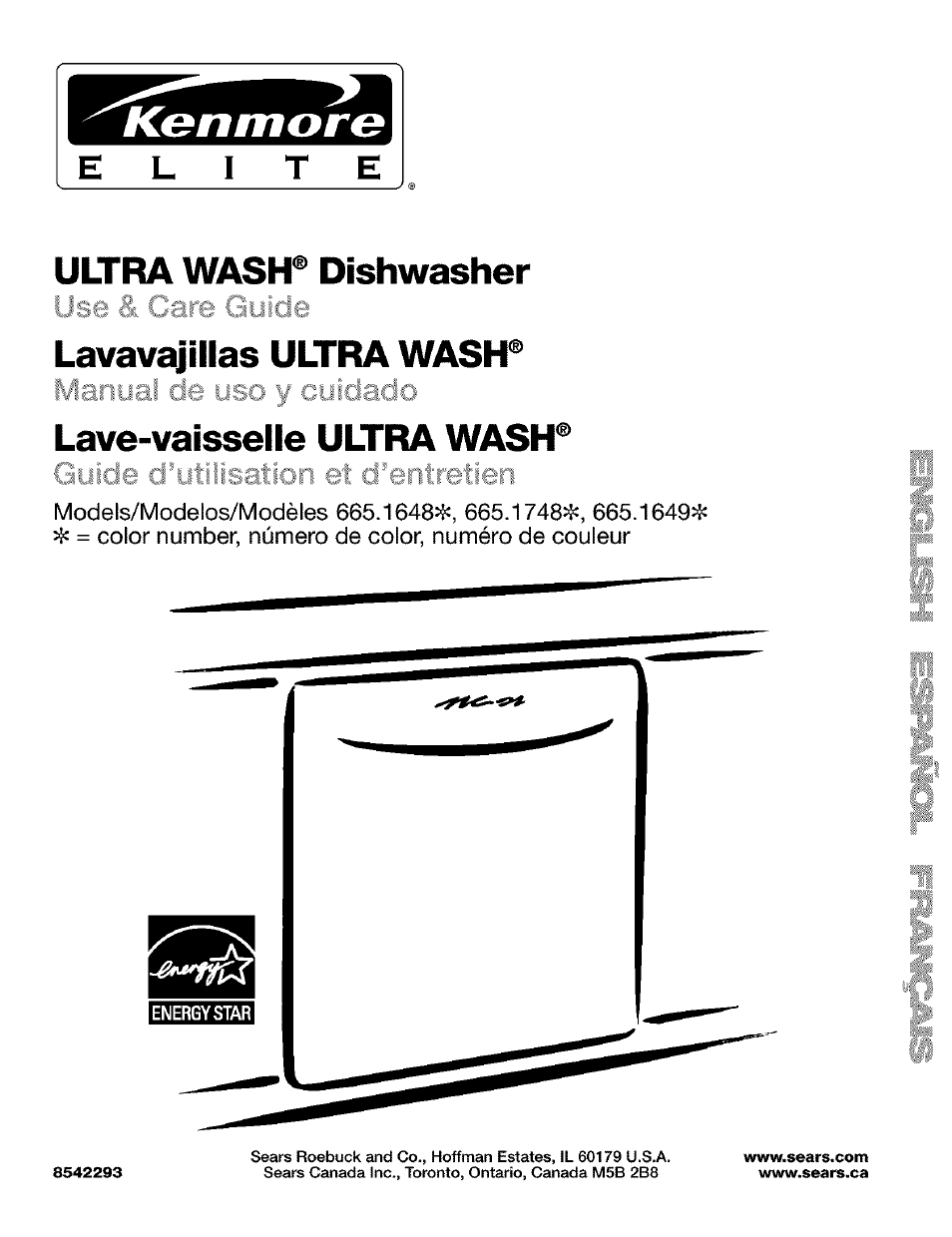 Kenmore 665.1649 User Manual | 60 pages