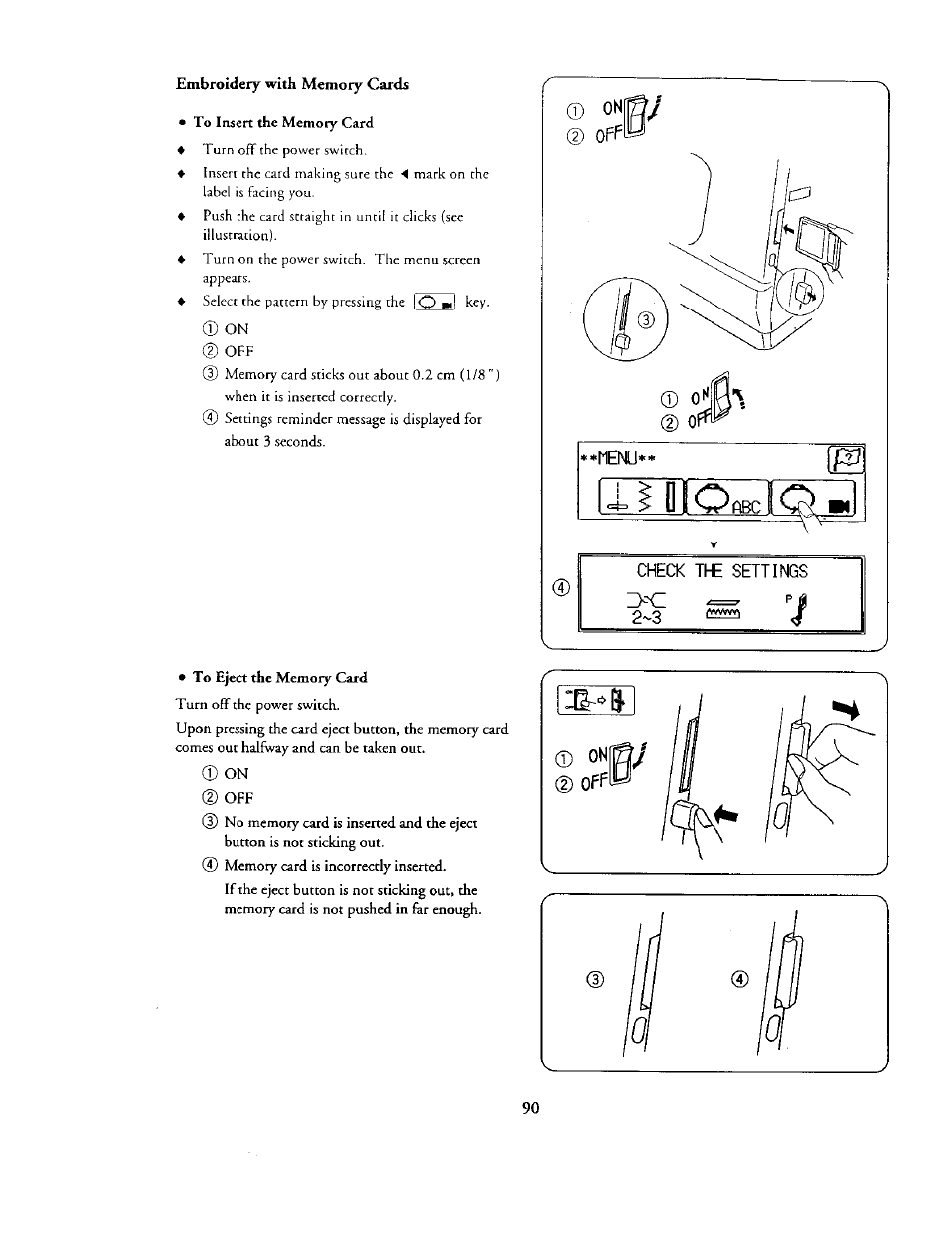 Embroidery with memory cards, 2 cm (1/8 '') | Kenmore 385. 19000 User Manual | Page 106 / 134