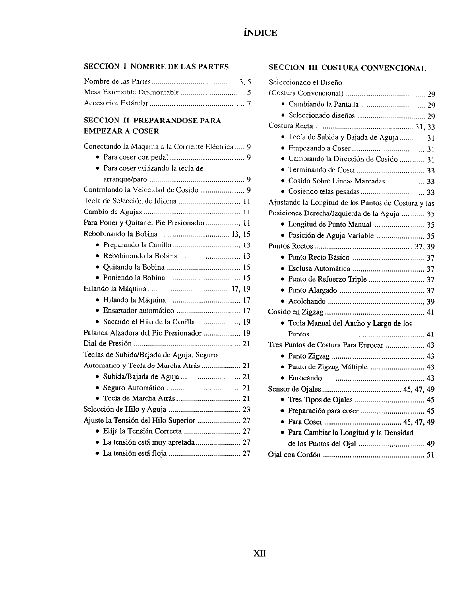 Indice | Kenmore 385. 19000 User Manual | Page 14 / 134