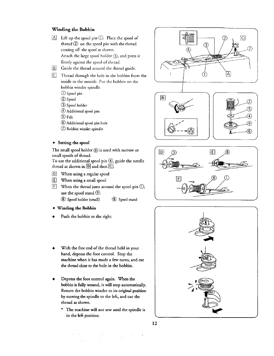 Winding the bobbin | Kenmore 385. 19000 User Manual | Page 28 / 134