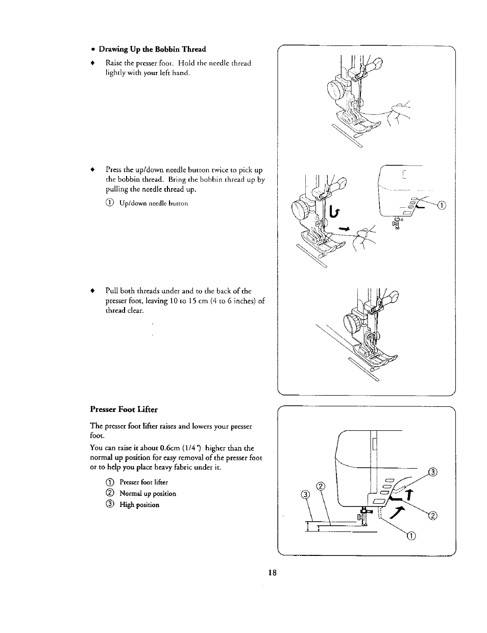 Presser foot lifter | Kenmore 385. 19000 User Manual | Page 34 / 134