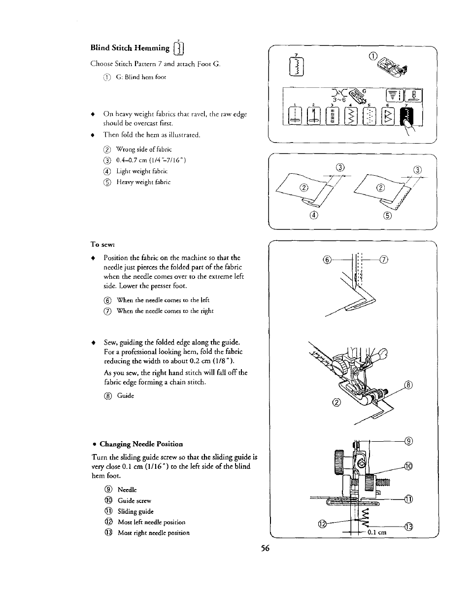 Blind stitch hemming qj | Kenmore 385. 19000 User Manual | Page 72 / 134