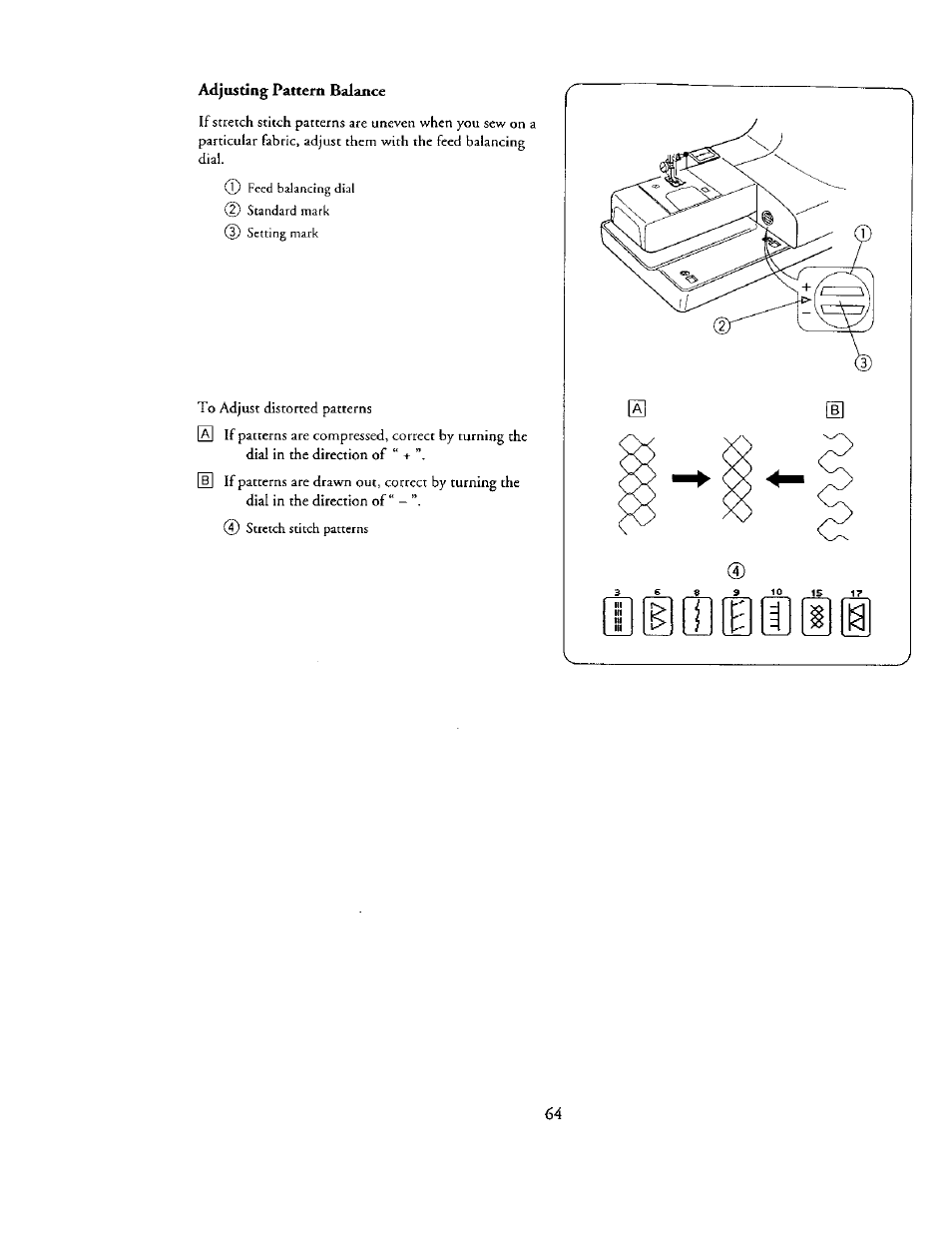 Adj luting pattern balance, Adjusting pattern balance | Kenmore 385. 19000 User Manual | Page 80 / 134