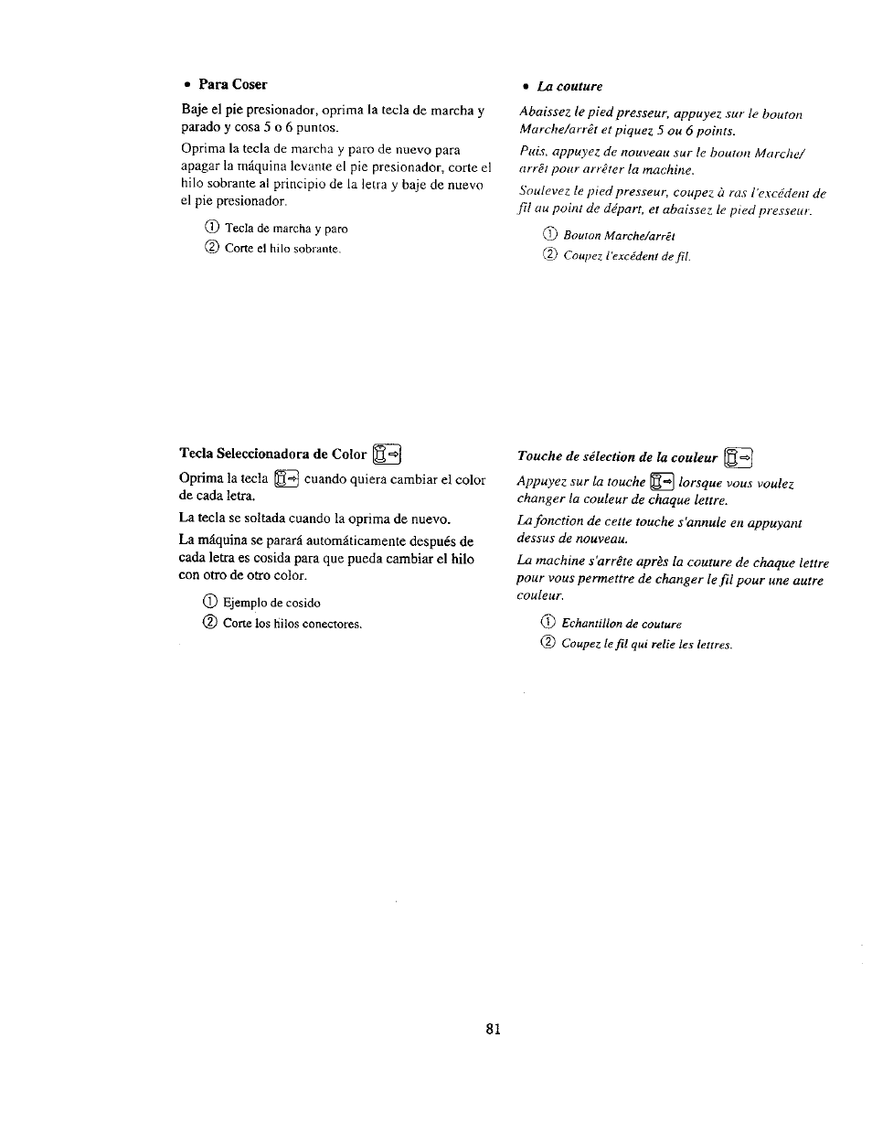 Рага coser | Kenmore 385. 19000 User Manual | Page 97 / 134