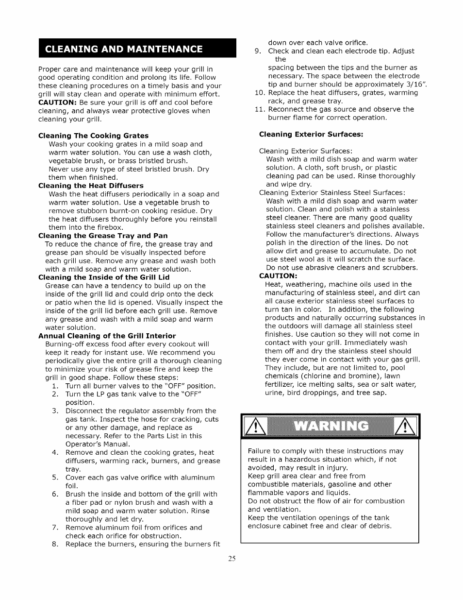 Kenmore 119.1643301 User Manual | Page 25 / 31