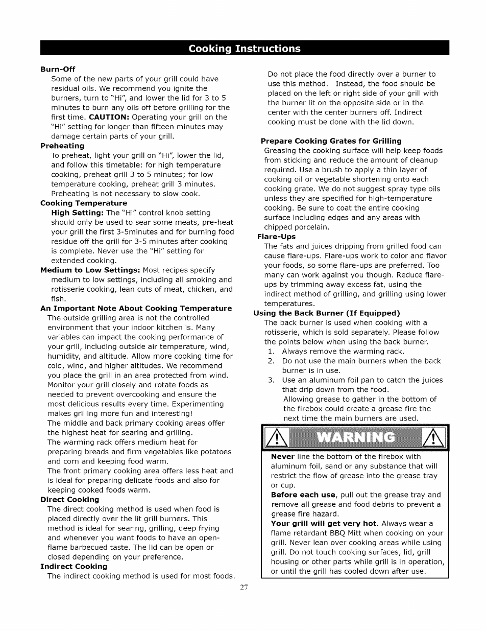 Kenmore 119.1643301 User Manual | Page 27 / 31