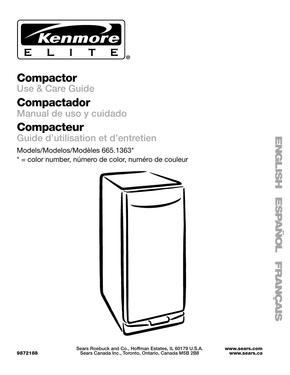 Kenmore 665.1363 User Manual | 12 pages