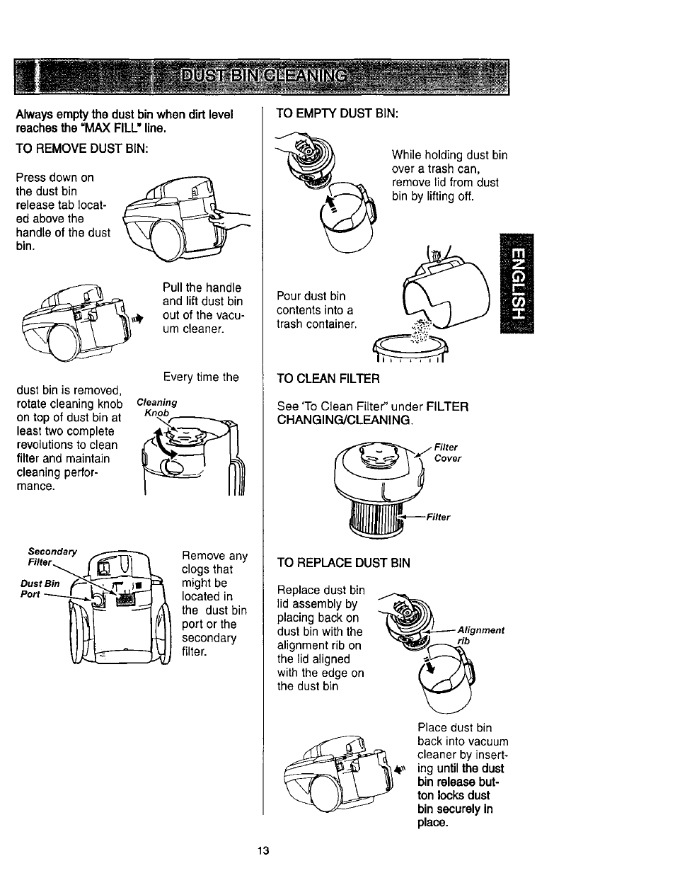 Kenmore 116.23637C User Manual | Page 13 / 21