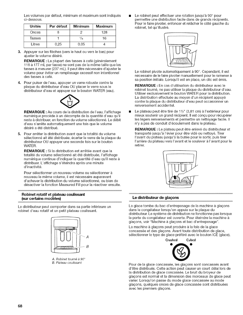 Le distributeur de giaçons | Kenmore 2318589 User Manual | Page 68 / 84