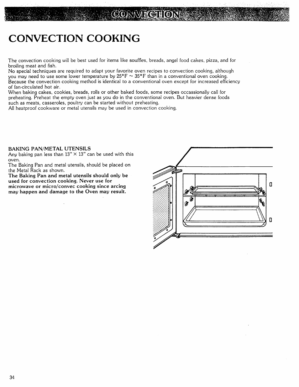 Convection cooking | Kenmore Microwave Oven User Manual | Page 34 / 60