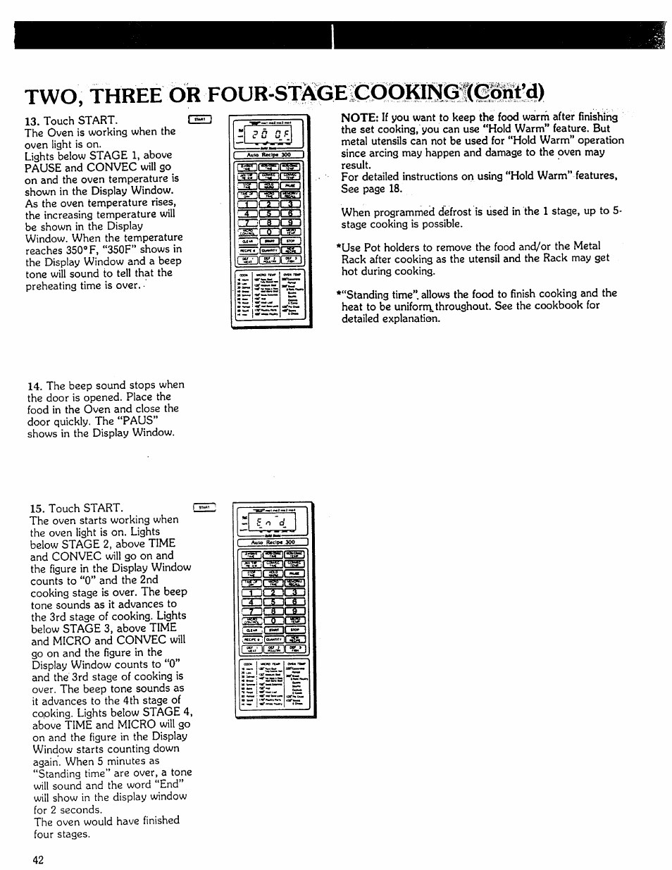 Two, three òr four-st/vgeiccr)klhglcbri | Kenmore Microwave Oven User Manual | Page 42 / 60