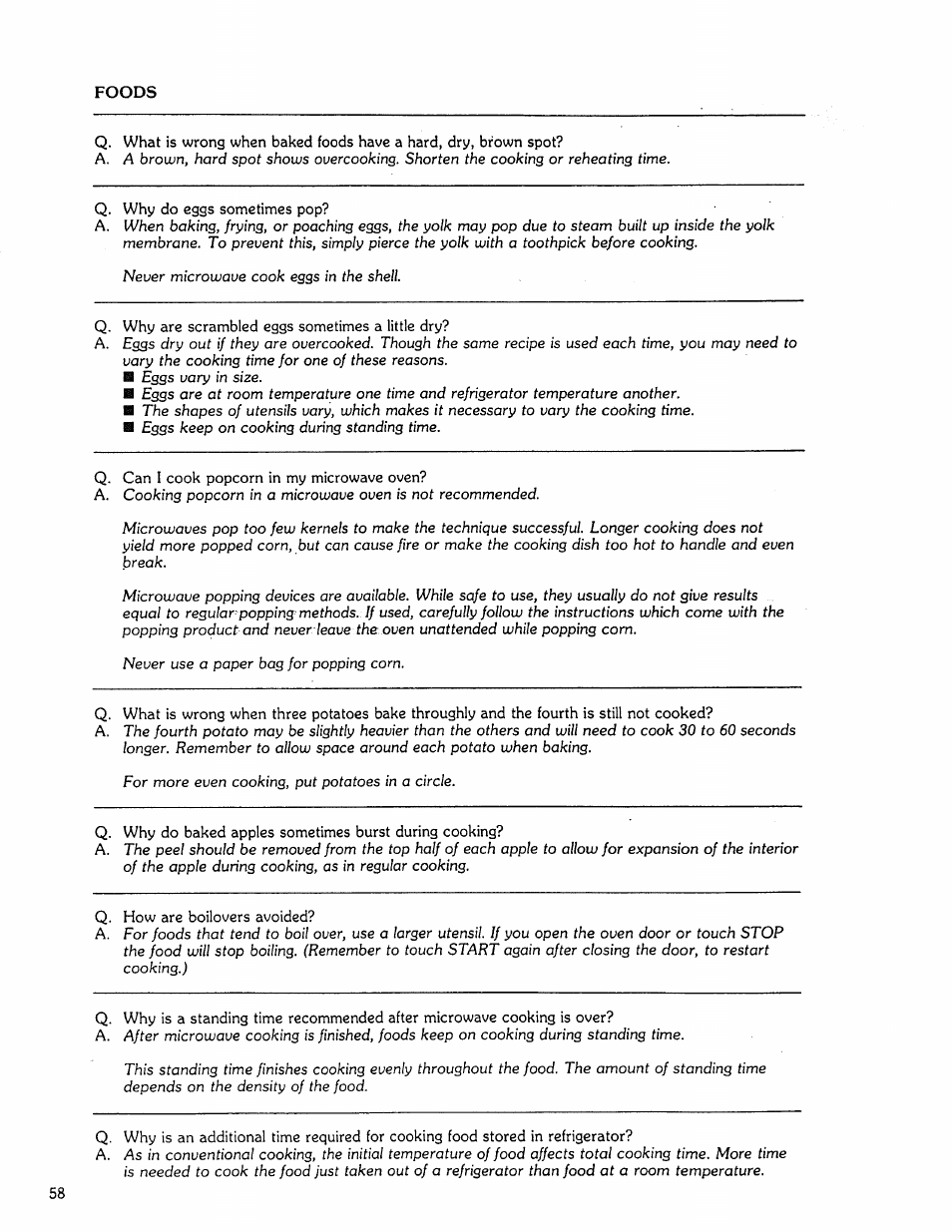 Kenmore Microwave Oven User Manual | Page 58 / 60