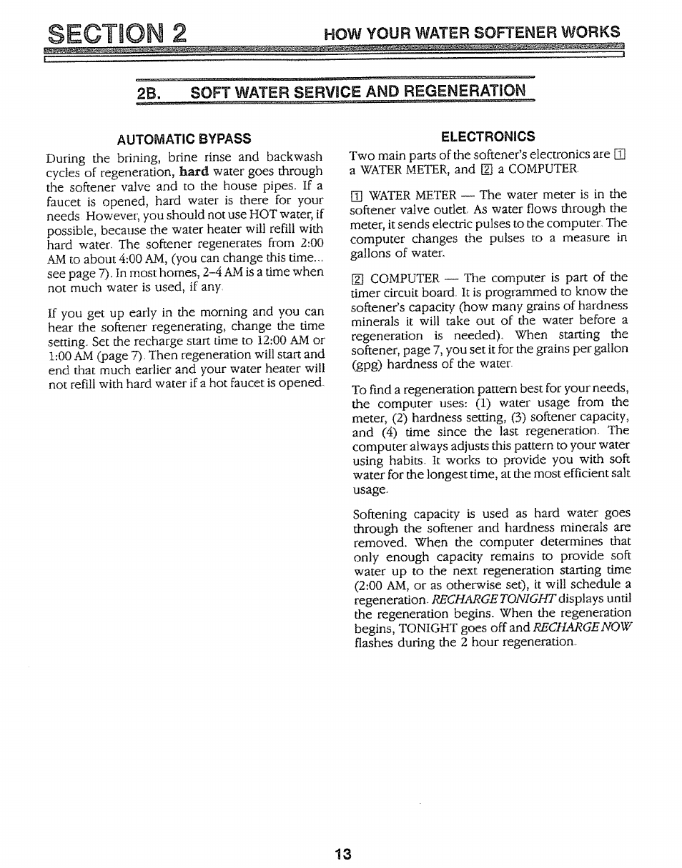Automatic bypass, Electronics | Kenmore 625.34847 User Manual | Page 13 / 32