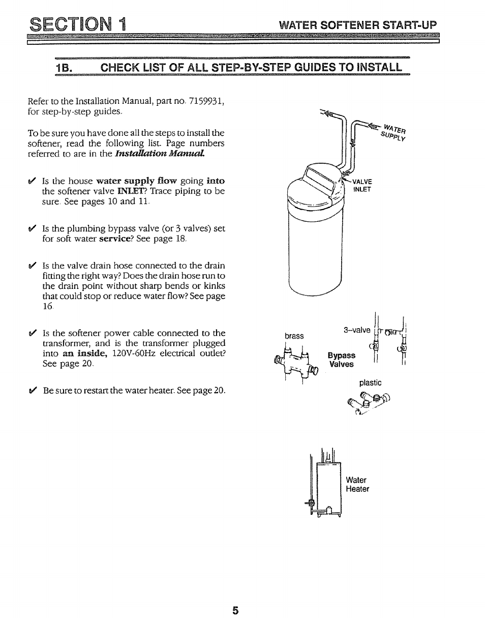 Check list of all step-by-step guides to install, Heater | Kenmore 625.34847 User Manual | Page 5 / 32