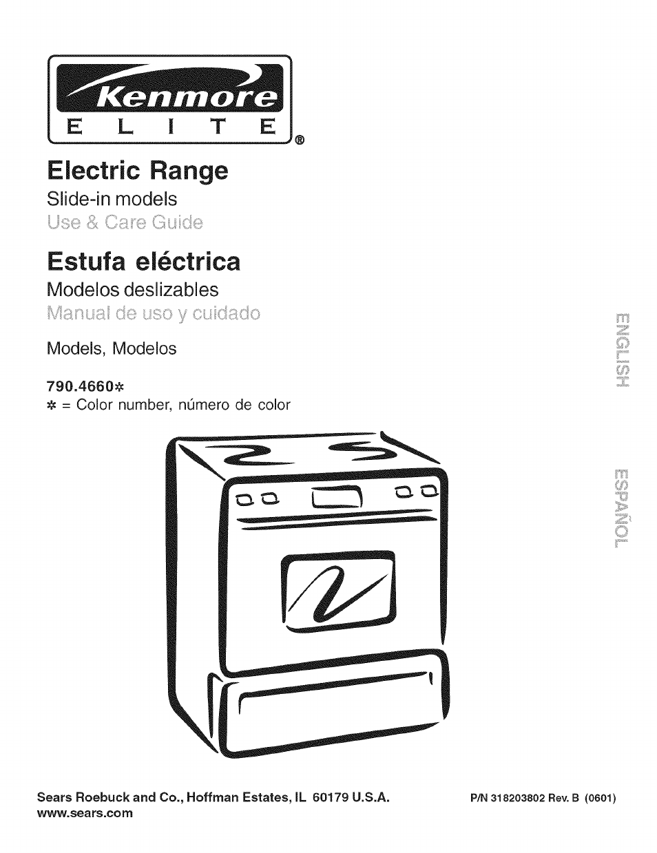 Kenmore ELECTRIC RANGE 790.4660 User Manual | 44 pages