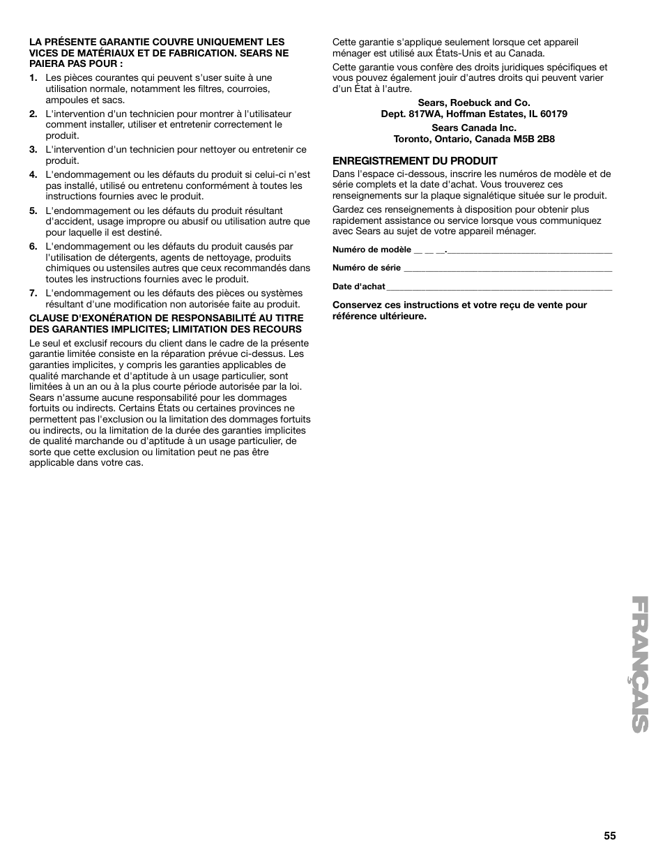 Kenmore ELITE HE5T User Manual | Page 55 / 80