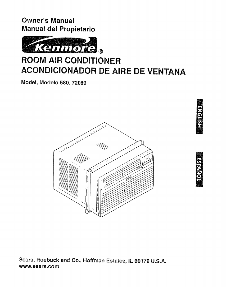 Kenmore 580. 72089 User Manual | 40 pages