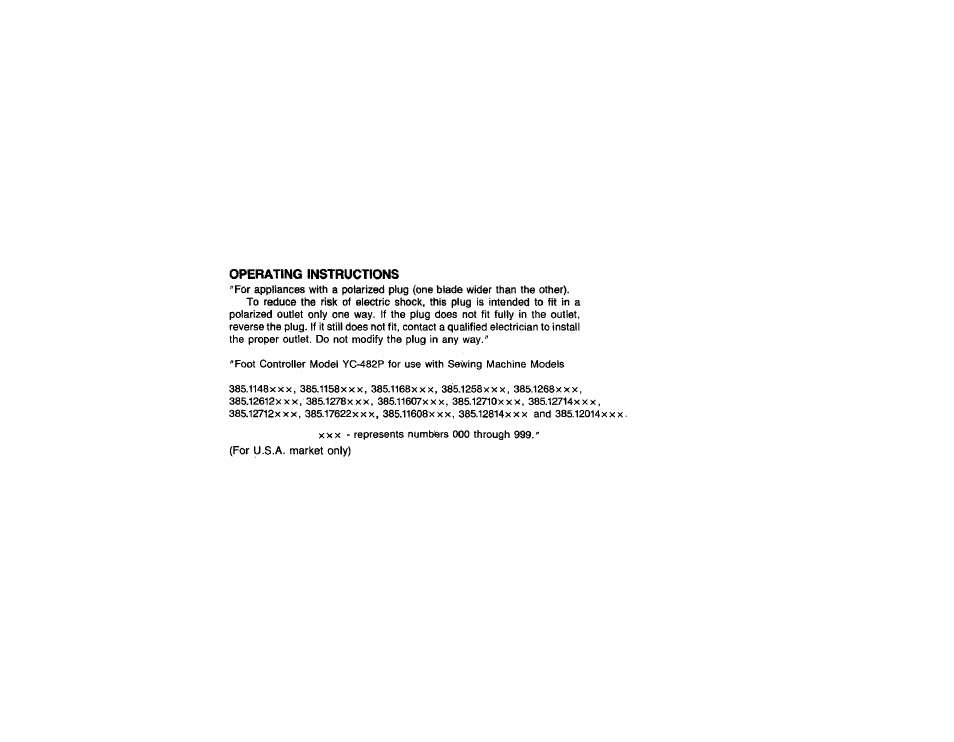 Operating instructions | Kenmore Sewing Machine User Manual | Page 2 / 92