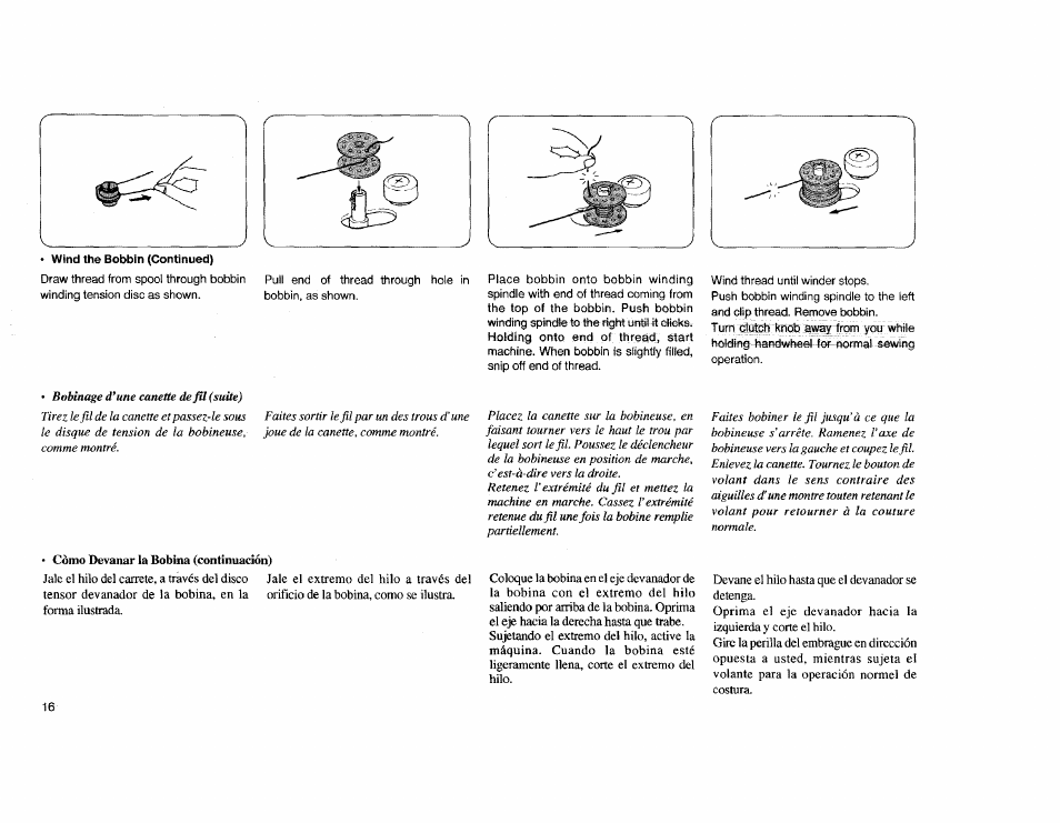 Còrno devanar la bobina (continuación) | Kenmore Sewing Machine User Manual | Page 24 / 92