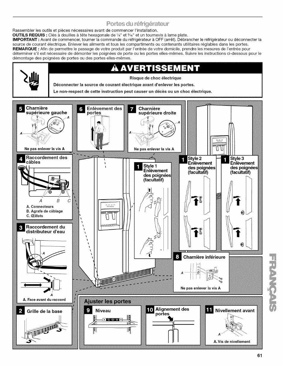 F*ort( igérateyr, Avertissement | Kenmore ELITE W10215709A User Manual | Page 61 / 84