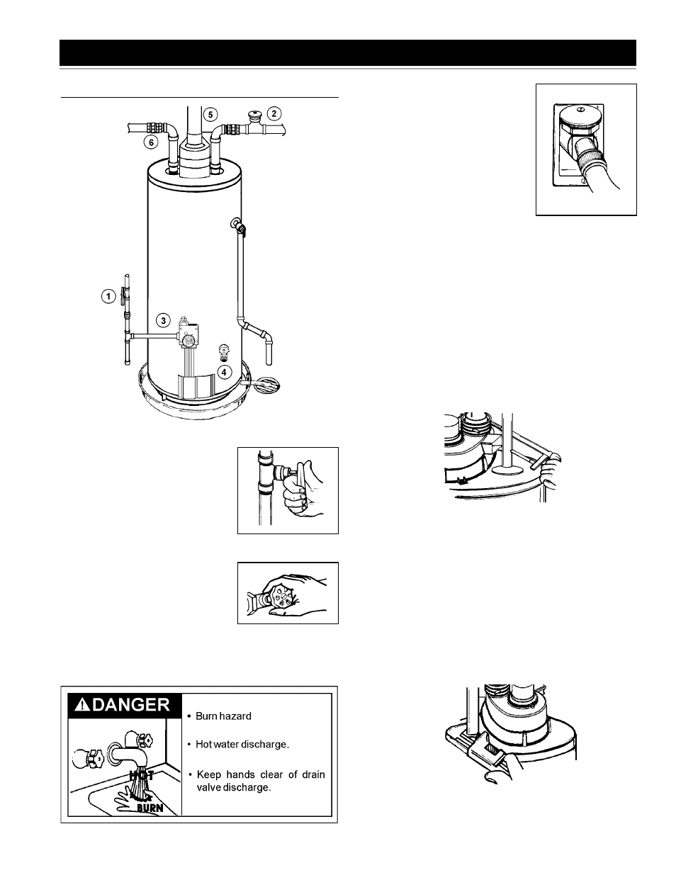 Installation instructions, Removing the old water heater | Kenmore THE ECONOMIZER 153.33206 User Manual | Page 9 / 36