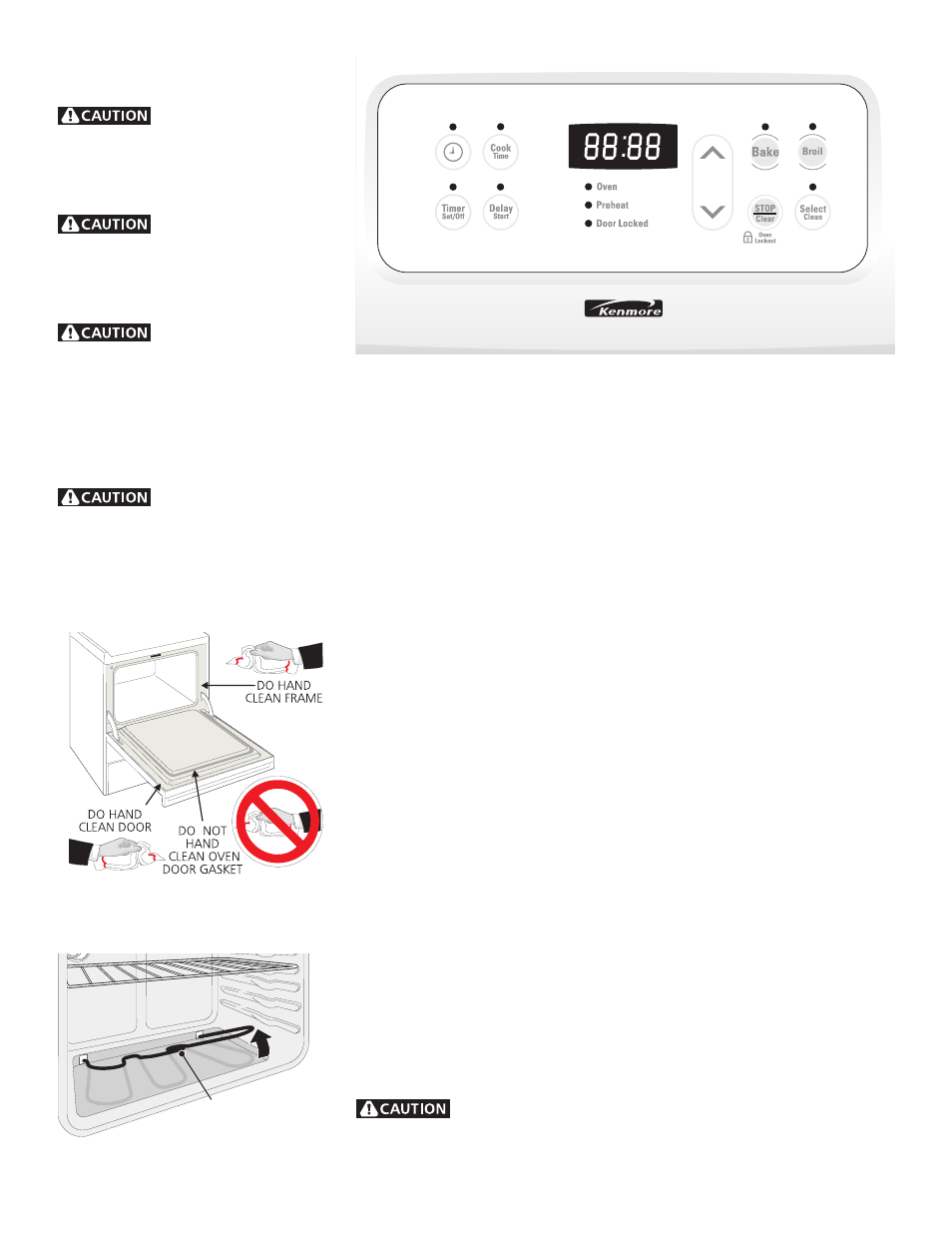 Self-cleaning, English | Kenmore 790.9613 User Manual | Page 19 / 28