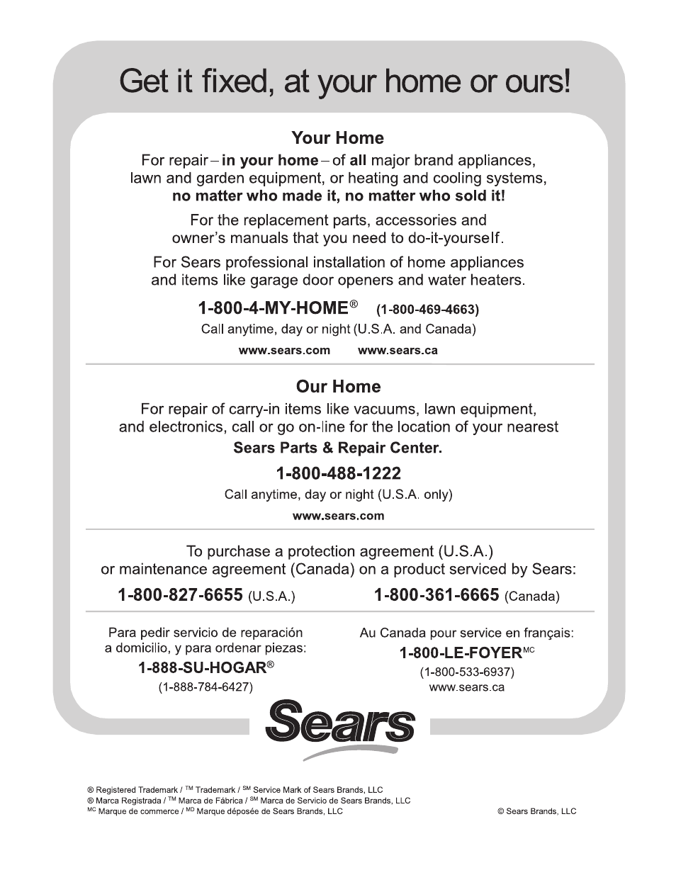 Kenmore 790.9613 User Manual | Page 28 / 28