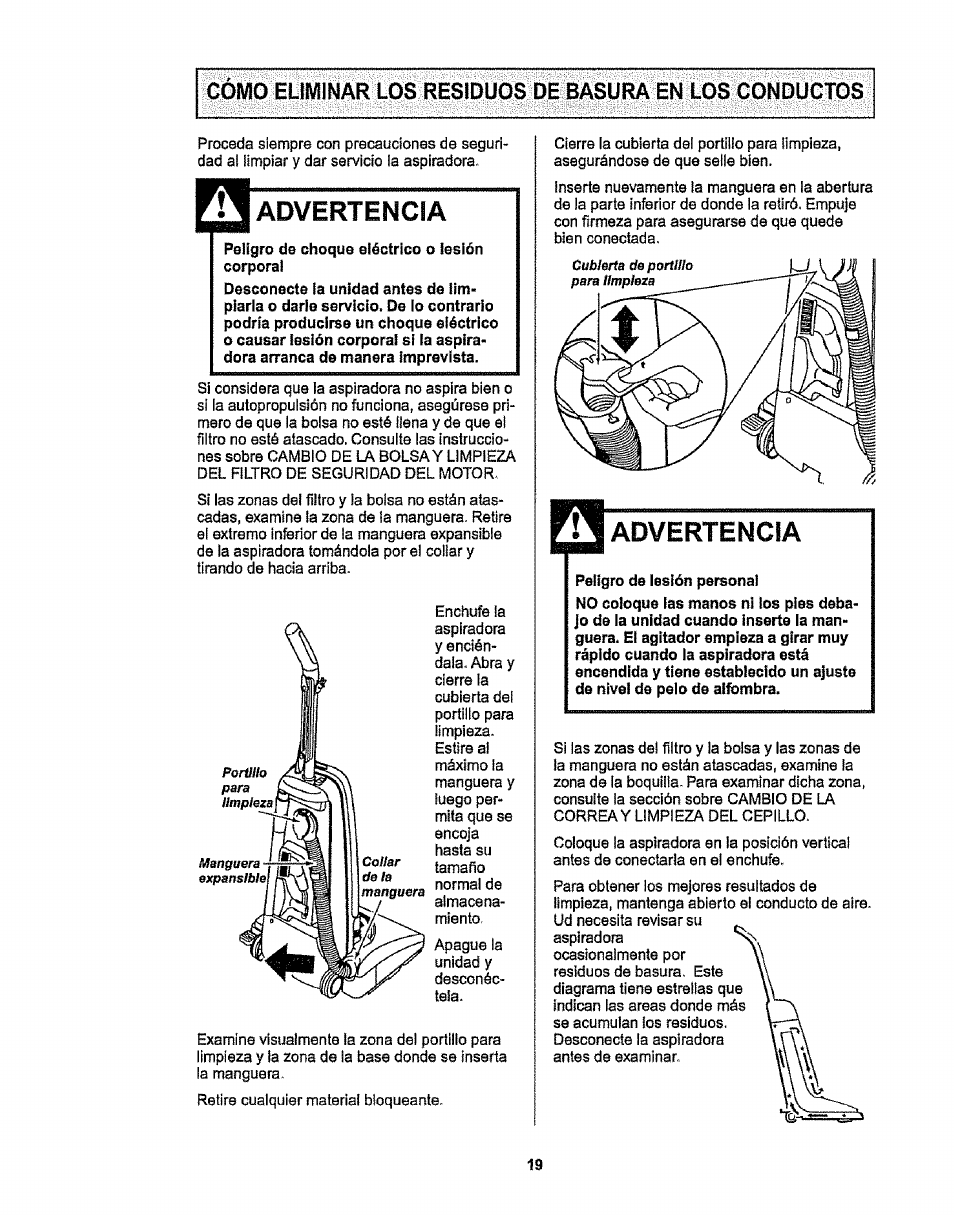 Advertencia | Kenmore 116.38412 User Manual | Page 42 / 46