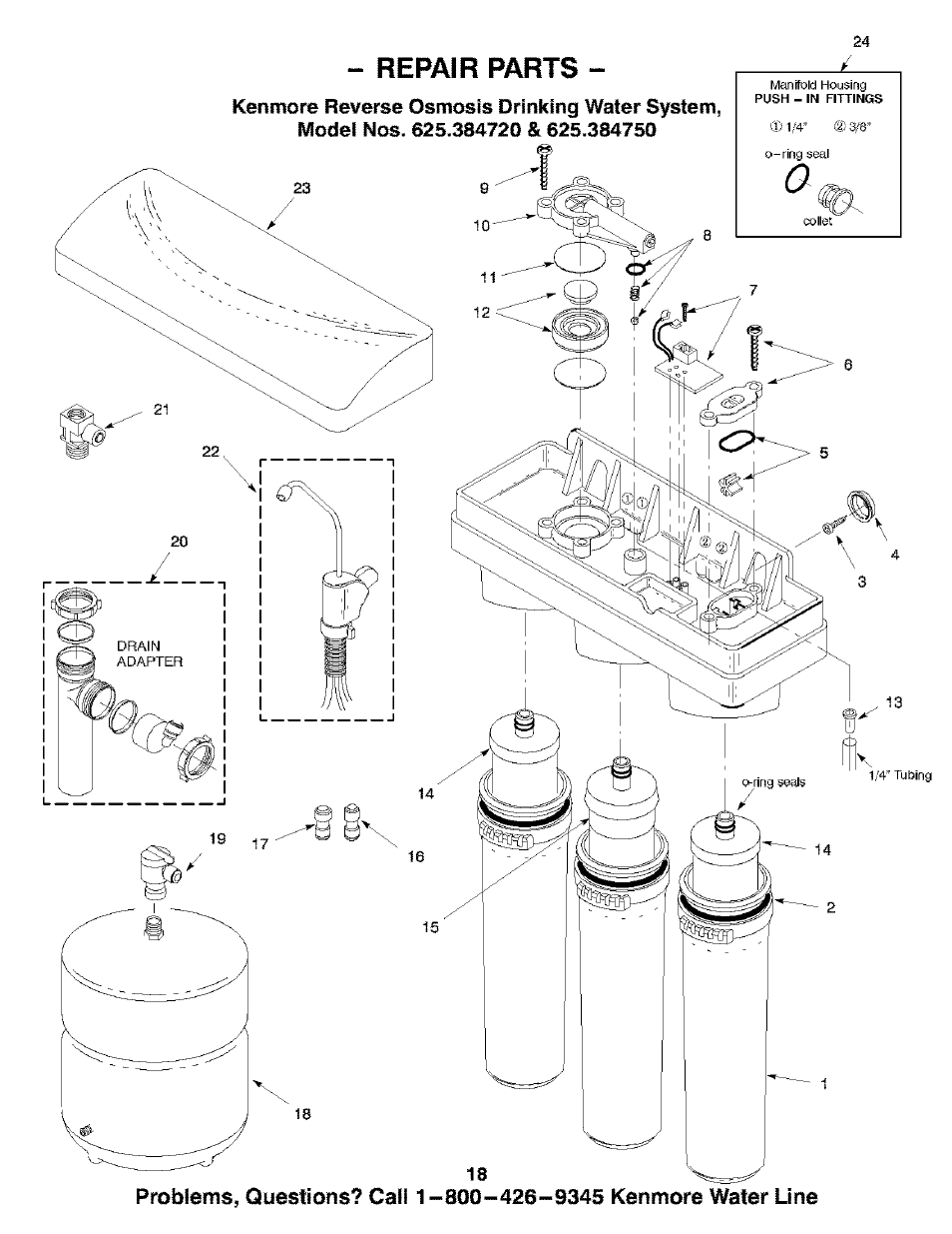 Kenmore ULTRAFILTER 300 625.384720 User Manual | Page 18 / 20