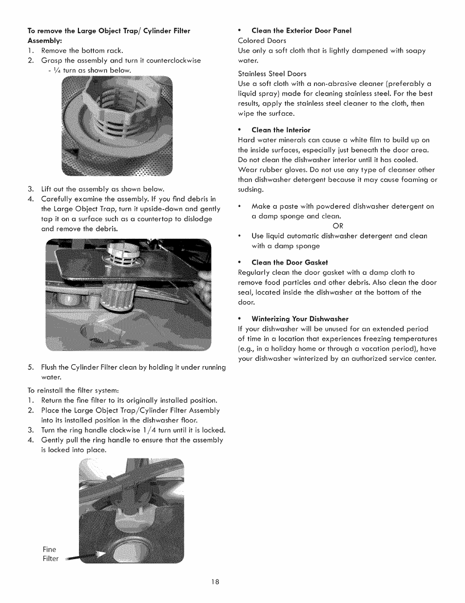 Kenmore 630.1391 User Manual | Page 18 / 22