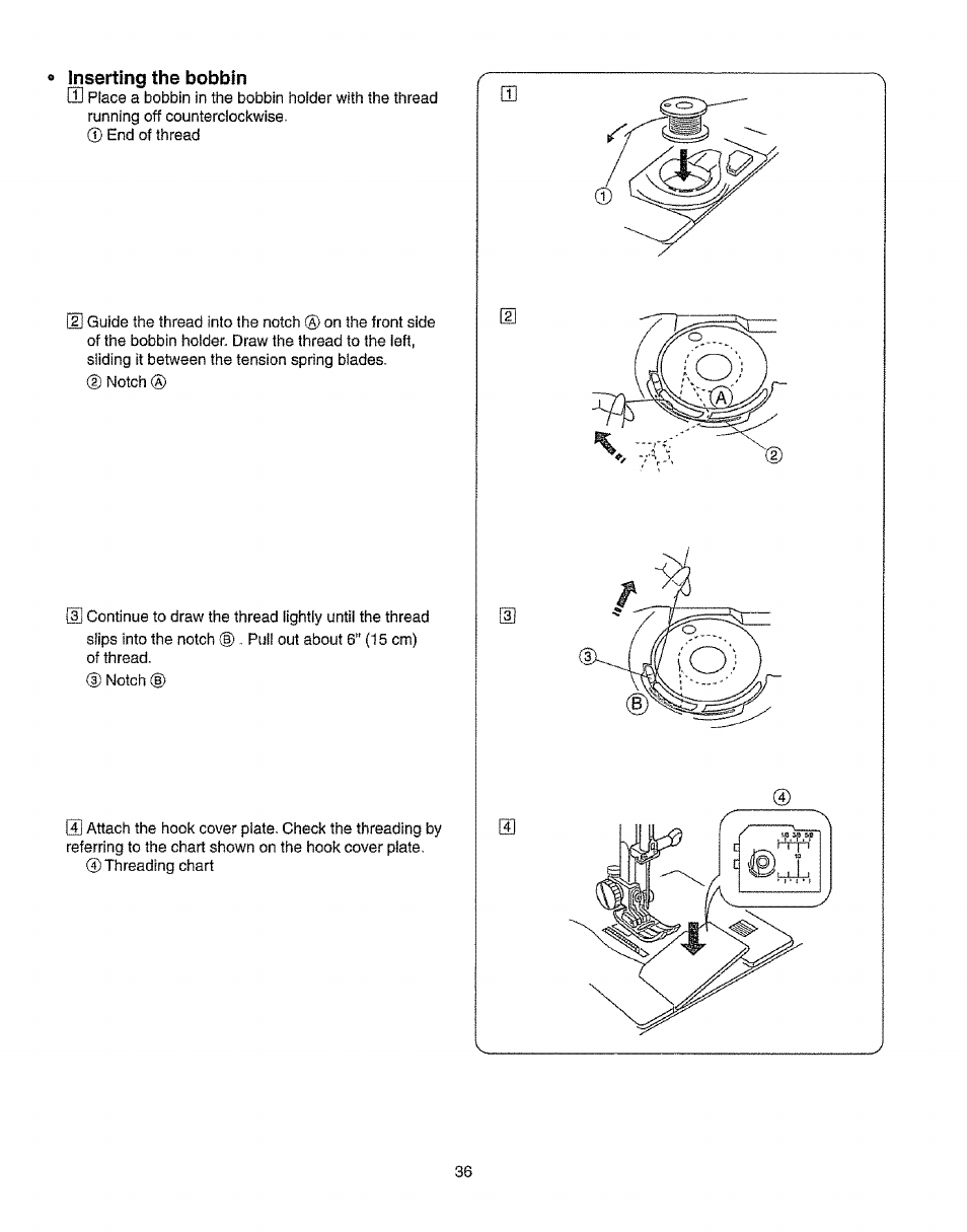 Ns€rtiii^ fh@ bobbin | Kenmore 385.19365 User Manual | Page 47 / 139