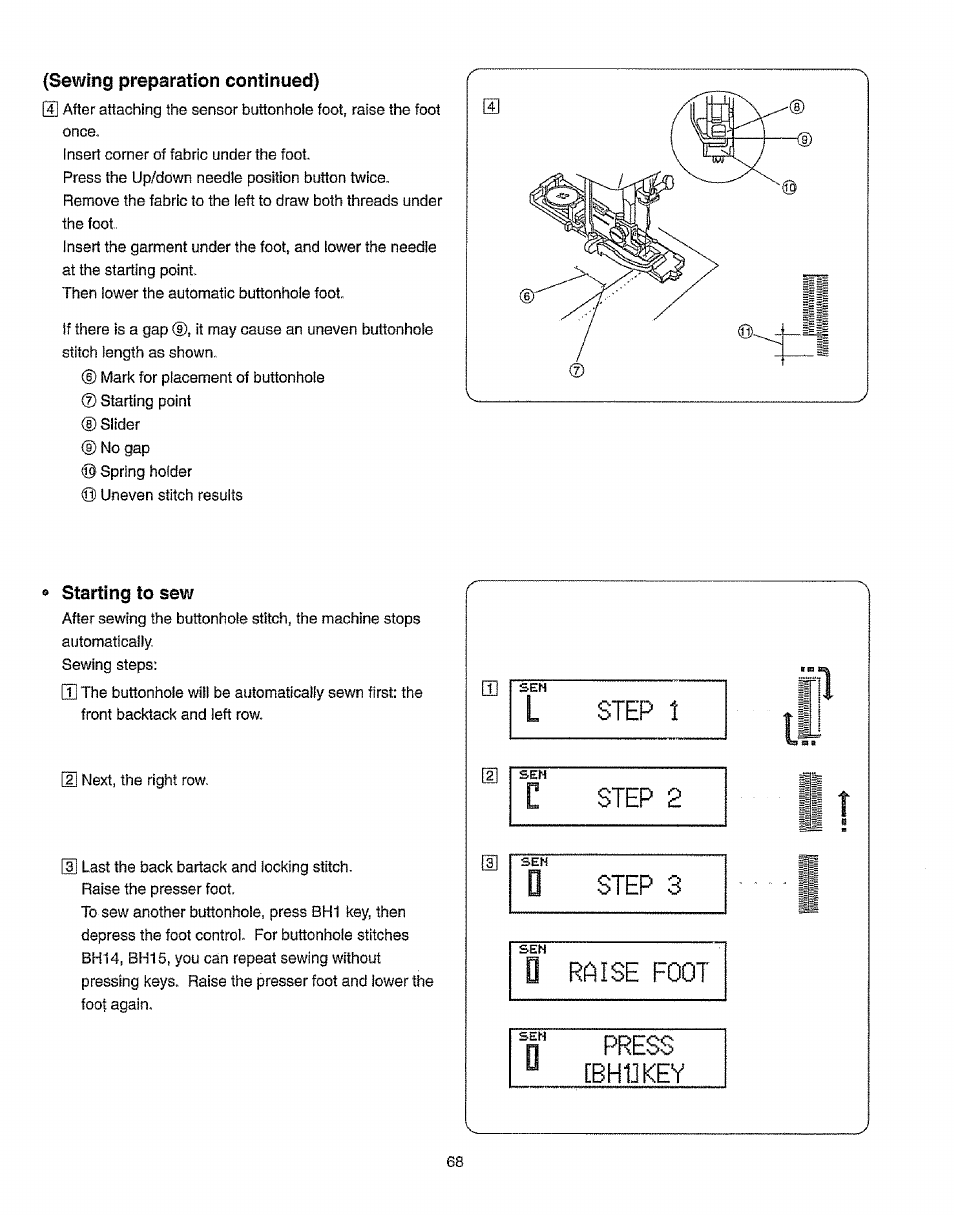Sewing preparation continued) | Kenmore 385.19365 User Manual | Page 79 / 139