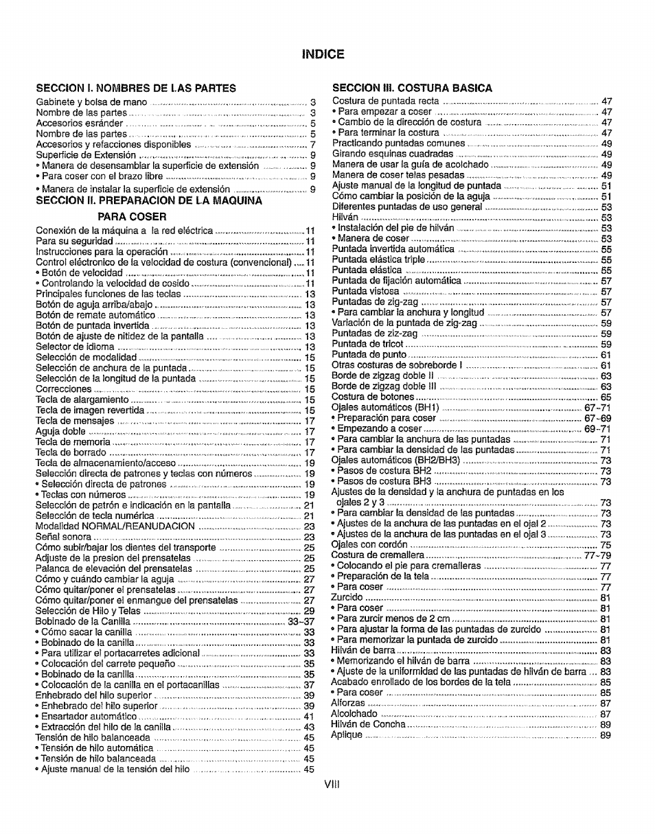 Indice | Kenmore 385.19365 User Manual | Page 9 / 139