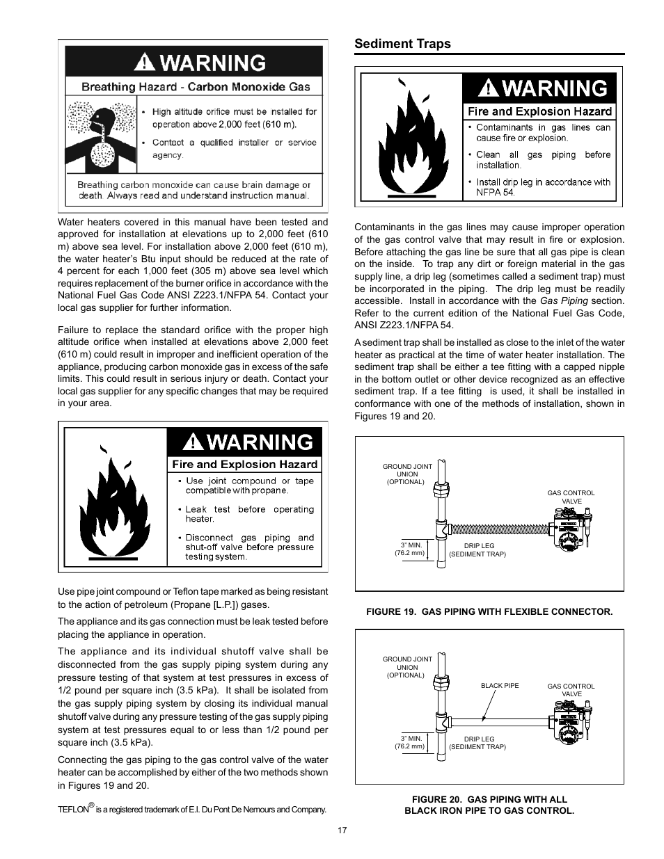 Sediment traps | Kenmore POWER MISER 153.33066 User Manual | Page 17 / 32
