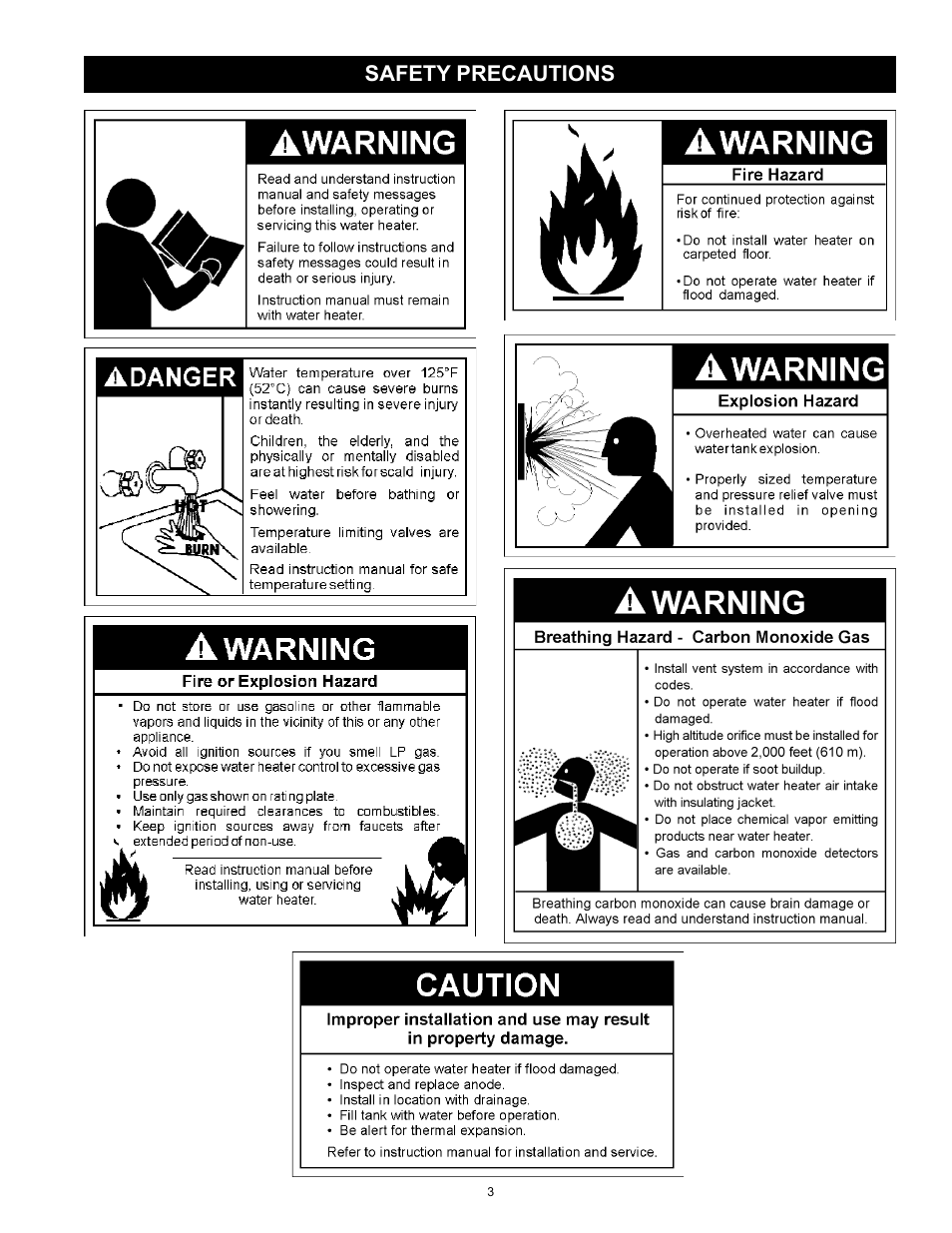 Safety precautions | Kenmore POWER MISER 153.33066 User Manual | Page 3 / 32