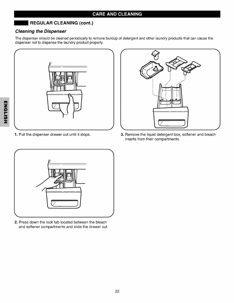 Regular cleaning (cont.) | Kenmore 796.4027 User Manual | Page 22 / 29