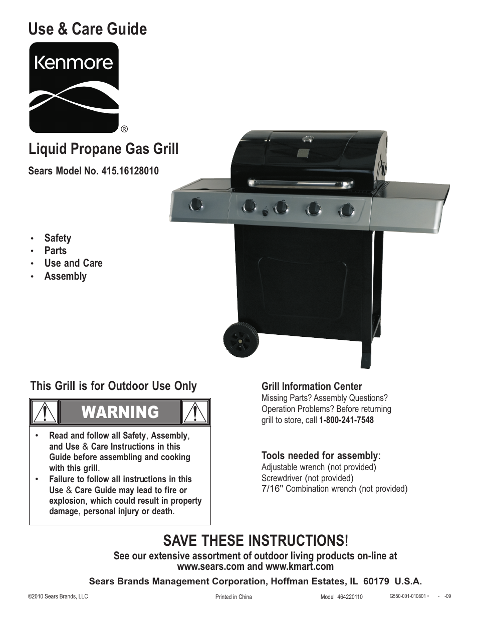 Kenmore 415.1612801 User Manual | 28 pages