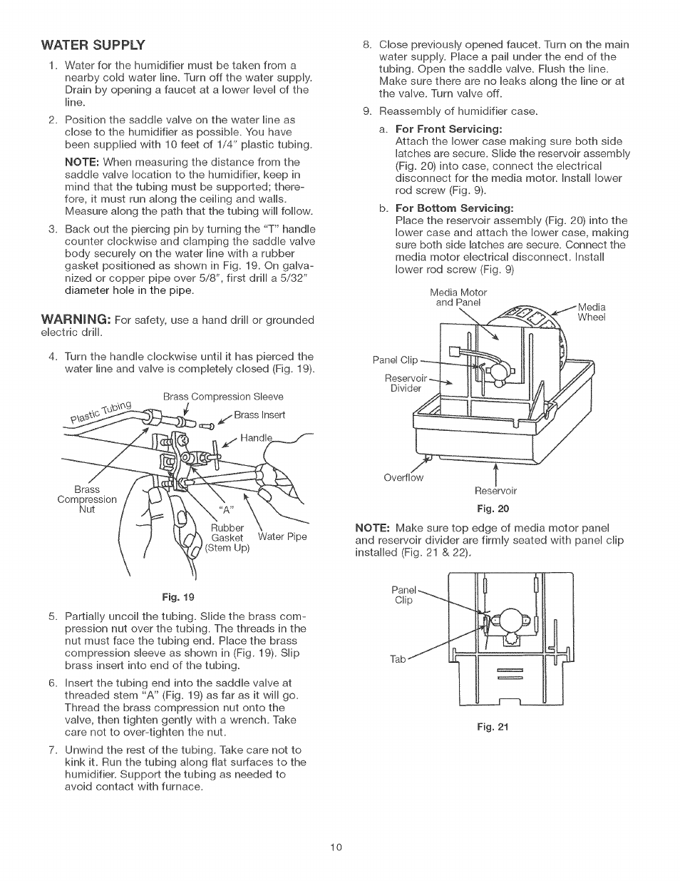 Kenmore CENTRAL HUMIDIFIER 303.9380612 User Manual | Page 10 / 18