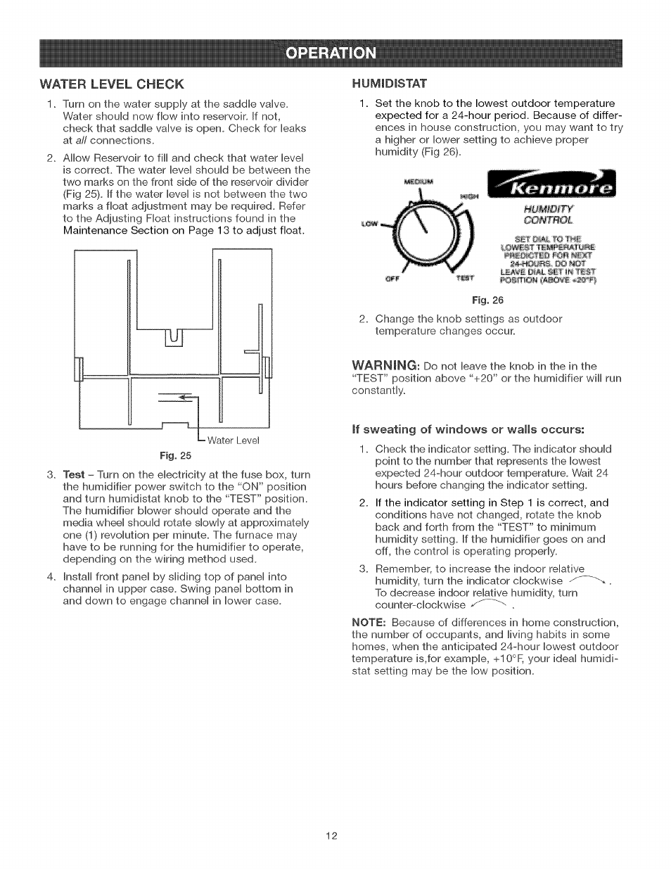 Kenmore CENTRAL HUMIDIFIER 303.9380612 User Manual | Page 12 / 18