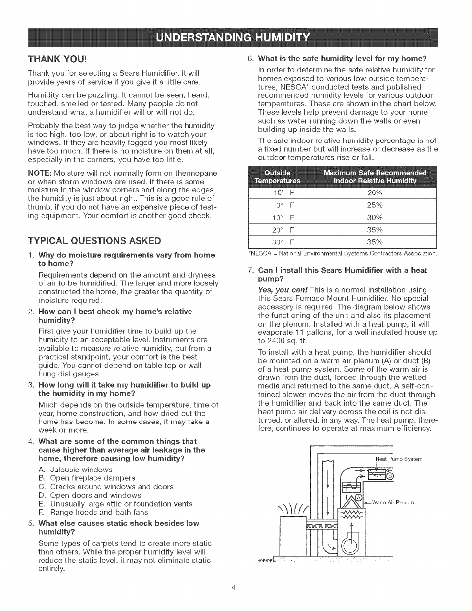 Understanding humi | Kenmore CENTRAL HUMIDIFIER 303.9380612 User Manual | Page 4 / 18
