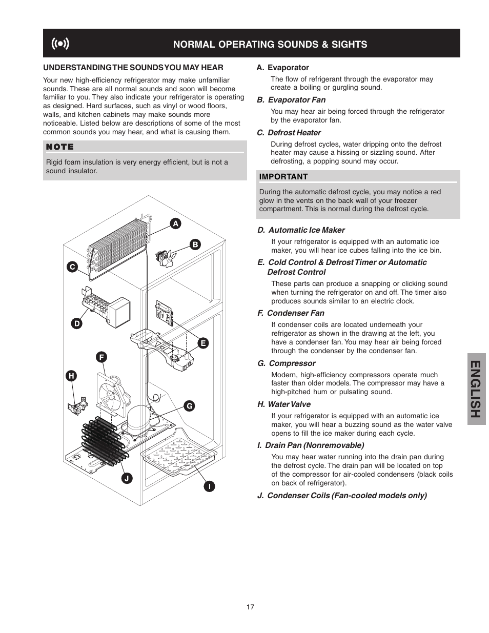 English | Kenmore 241815202 User Manual | Page 17 / 21