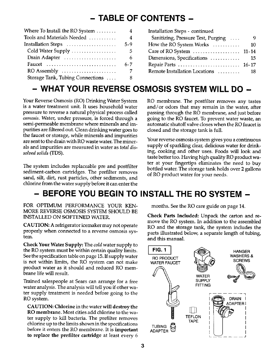 Kenmore 625.3847 User Manual | Page 3 / 20