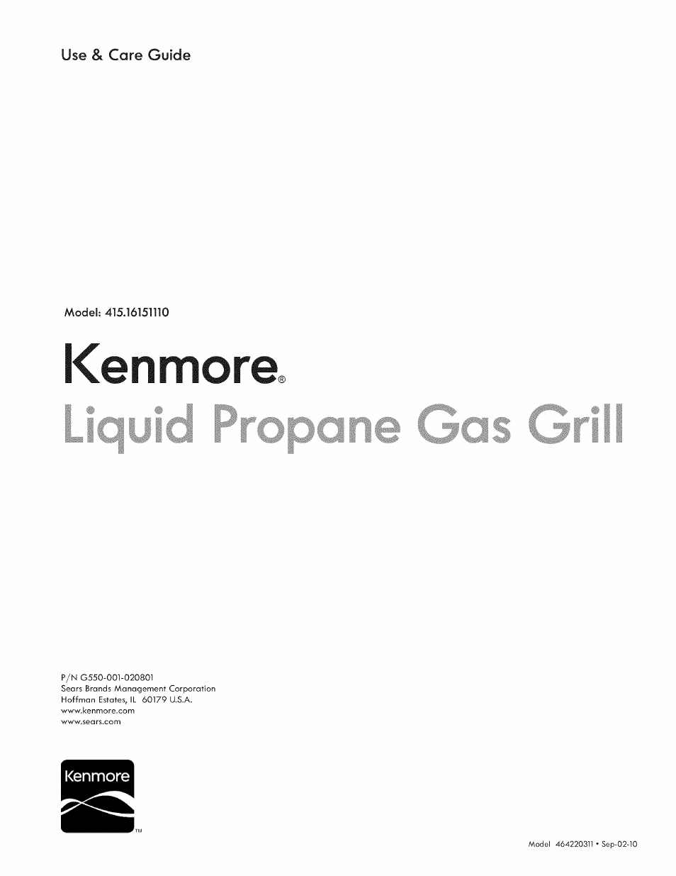 Kenmore 415.1615111 User Manual | 28 pages