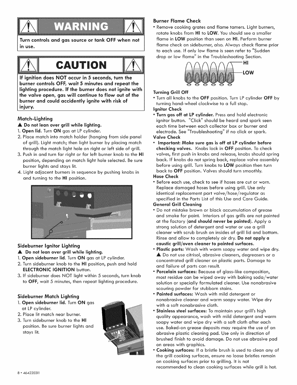 Amir:l, Caution | Kenmore 415.1615111 User Manual | Page 8 / 28