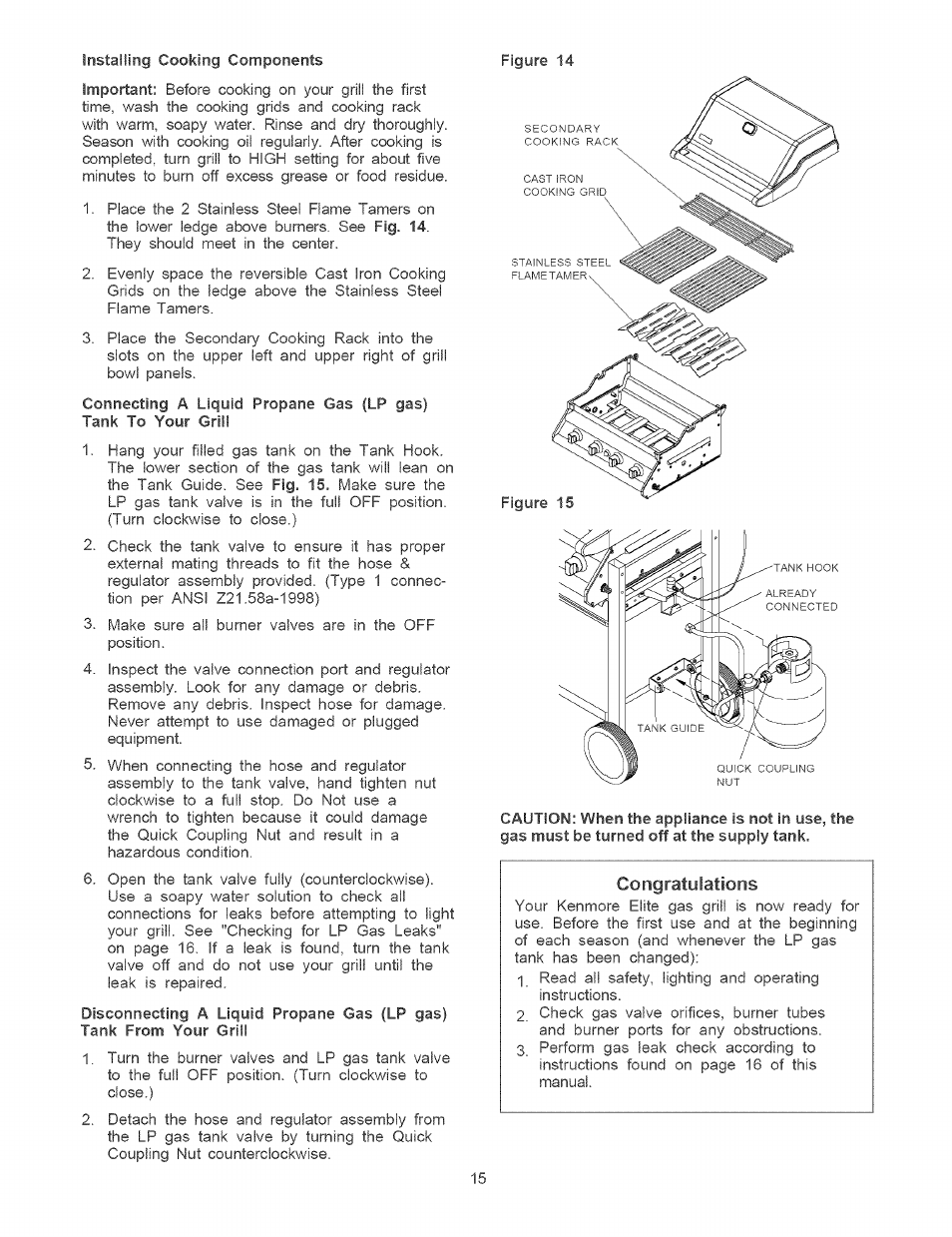 Kenmore 141.1664 User Manual | Page 15 / 33