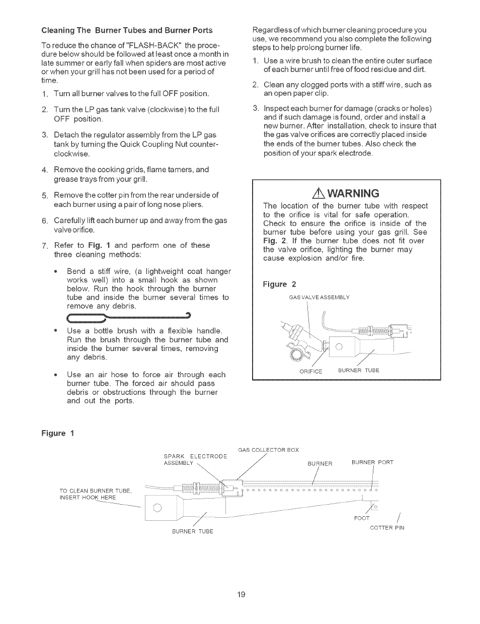 A warning | Kenmore 141.1664 User Manual | Page 19 / 33