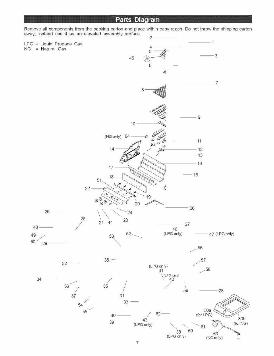 Parts diagram | Kenmore 141.1664 User Manual | Page 7 / 33