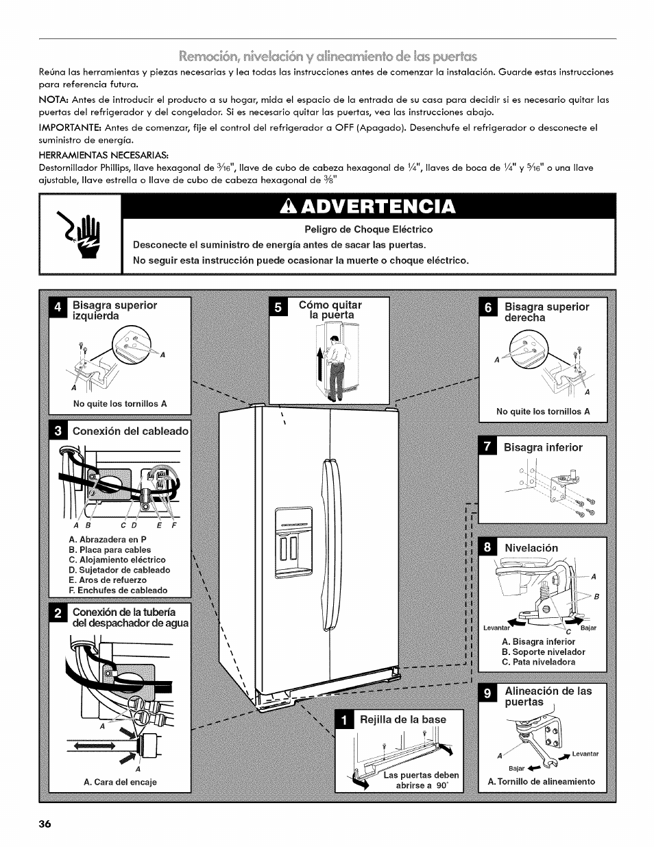 A advertencia, Ñsrmxién | Kenmore 106.511800 User Manual | Page 36 / 92