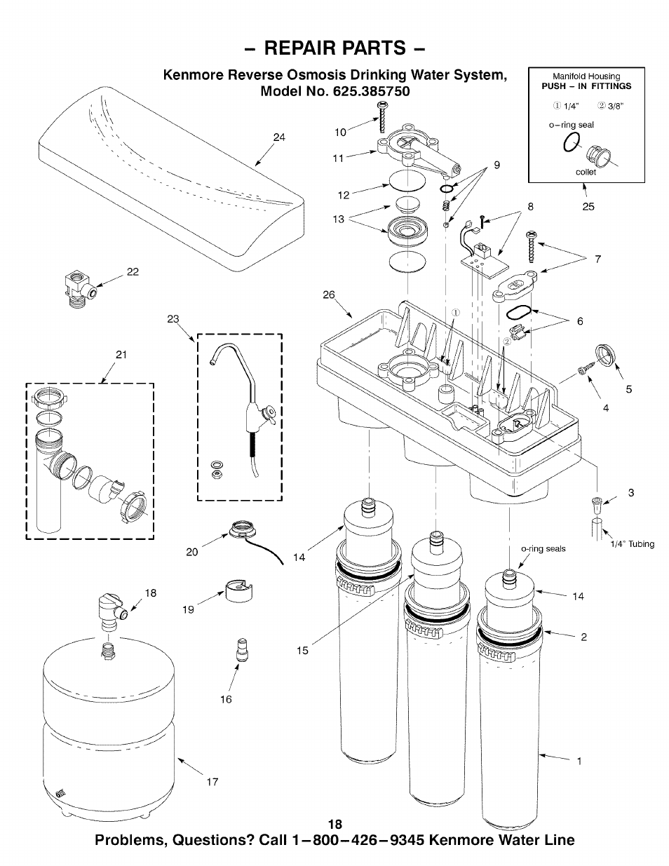 Kenmore 625.38575 User Manual | Page 18 / 20